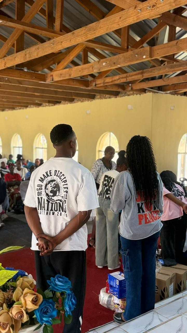 Young people gathering in community